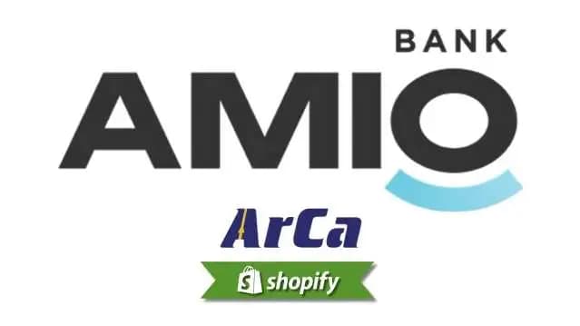 Guía del método de pago Arca Amio Bank Armbusiness para comerciantes de Shopify que apuntan a AM