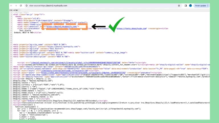 Order confirmation email containing myshopify.com URL โ how to identify a Shopify store domain from email source