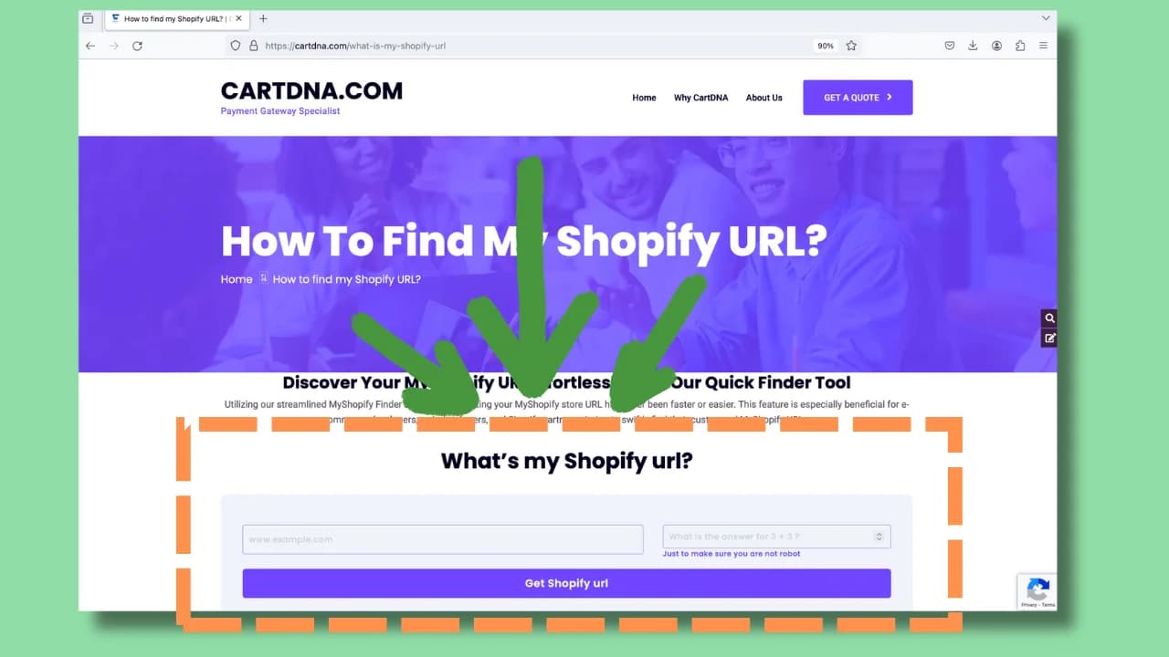 Viewing page source to identify Shopify store myshopify URL โ searching for myshopify.com in HTML source code