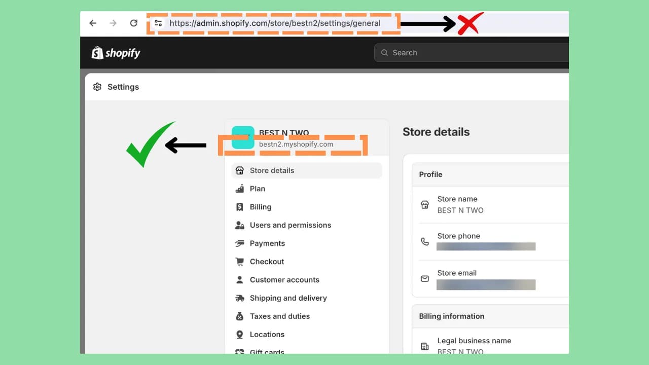 Shopify store detection tools showing myshopify domain โ BuiltWith and Wappalyzer identifying Shopify stores from any domain