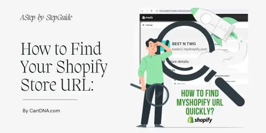 How to find myshopify.com URL in Shopify admin settings โ Domains section showing the default myshopify store domain